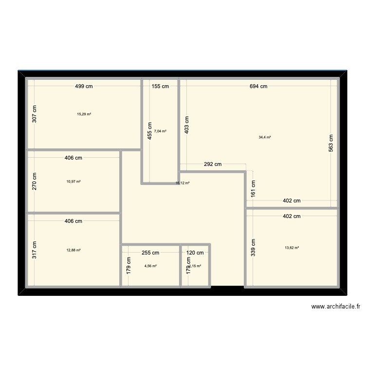 Plan Méline. Plan de 9 pièces et 225 m2