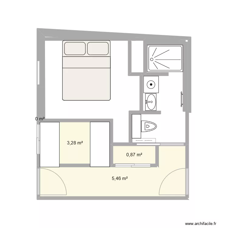 RdC Guigui7. Plan de 4 Pièces et 10 m² RdC Guigui7. Plan de 4 Pièces et 10 m²