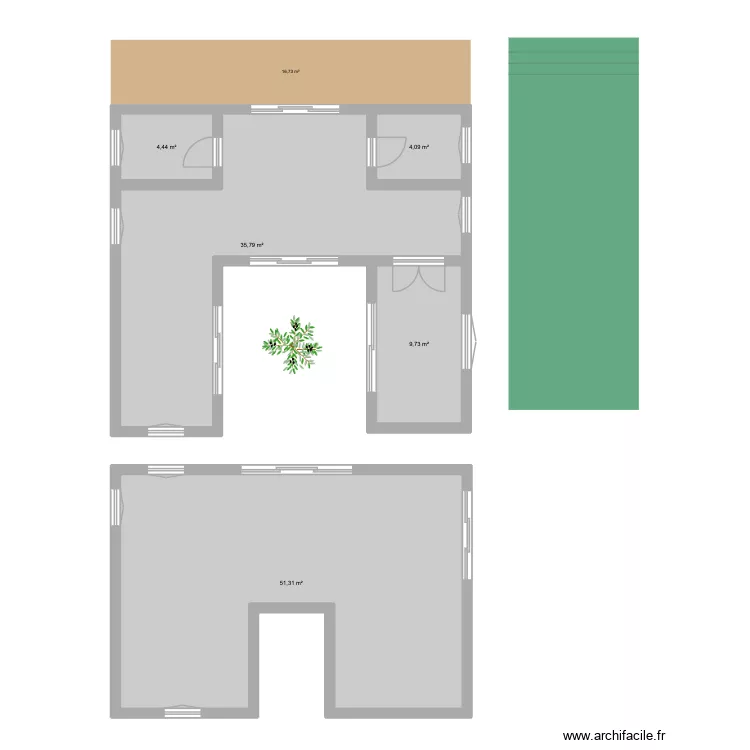 Test. Plan de 5 et 105 m² Test. Plan de 5 et 105 m²