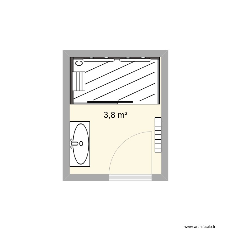 BERROIS 2. Plan de 1 pièce et 4 m2