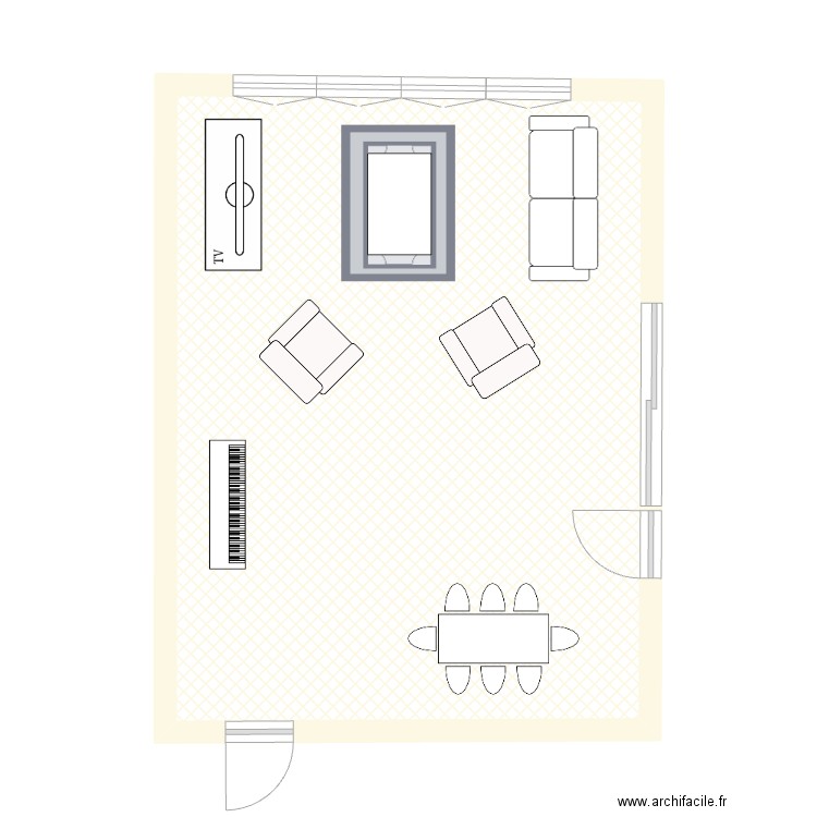 Jenny 2. Plan de 1 pièce et 40 m2