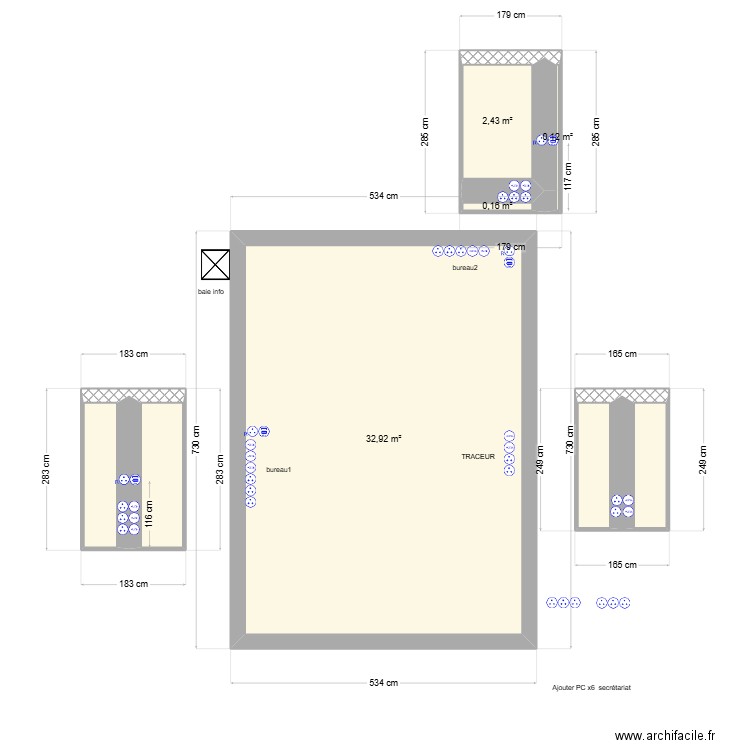 stenay. Plan de 8 pièces et 41 m2