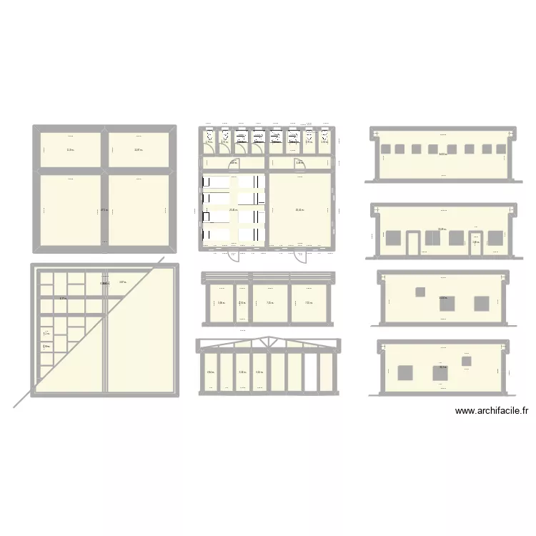 trano. Plan de 79 et 421 m² trano. Plan de 79 et 421 m²