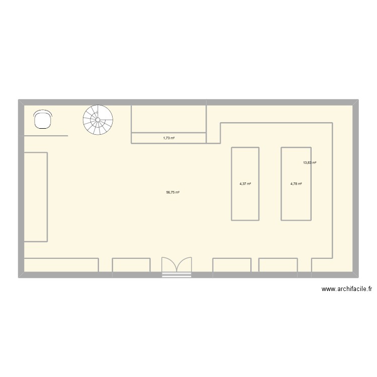 plan lea. Plan de 5 pièces et 131 m2