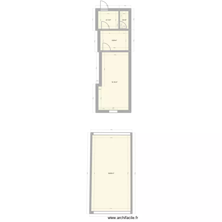 cap d\'agde. Plan de 5 pièces et 63 m² cap d\'agde. Plan de 5 pièces et 63 m²