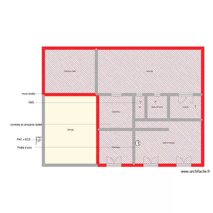 GUYET Sabine scénario 3. Plan de 9 pièces et 154 m² GUYET Sabine scénario 3. Plan de 9 pièces et 154 m²