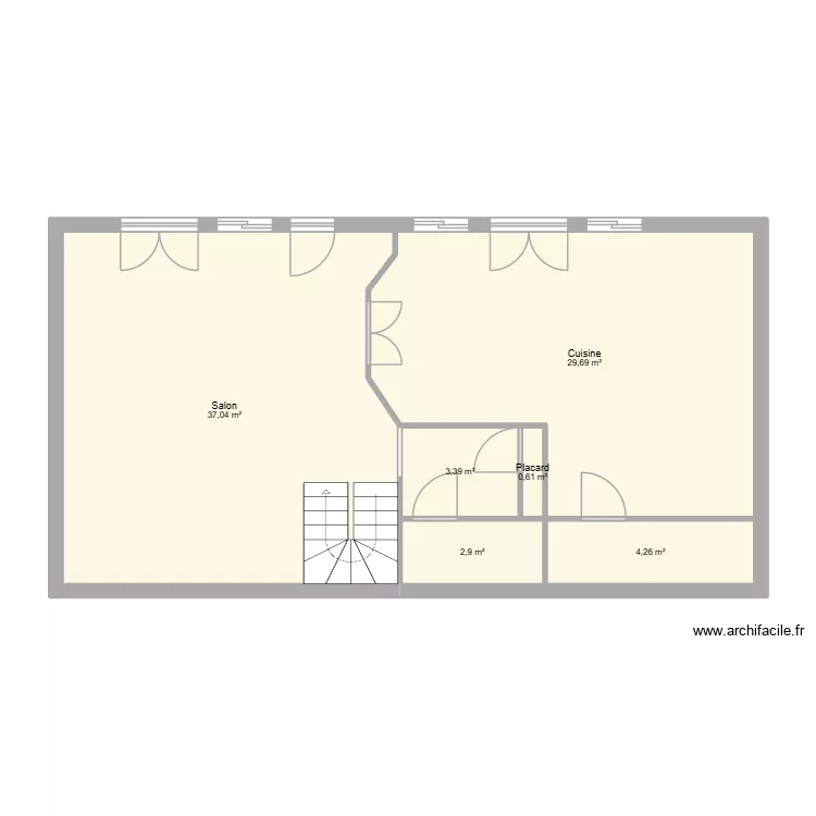 Maison. Plan de 6 Pièces et 78 m² Maison. Plan de 6 Pièces et 78 m²