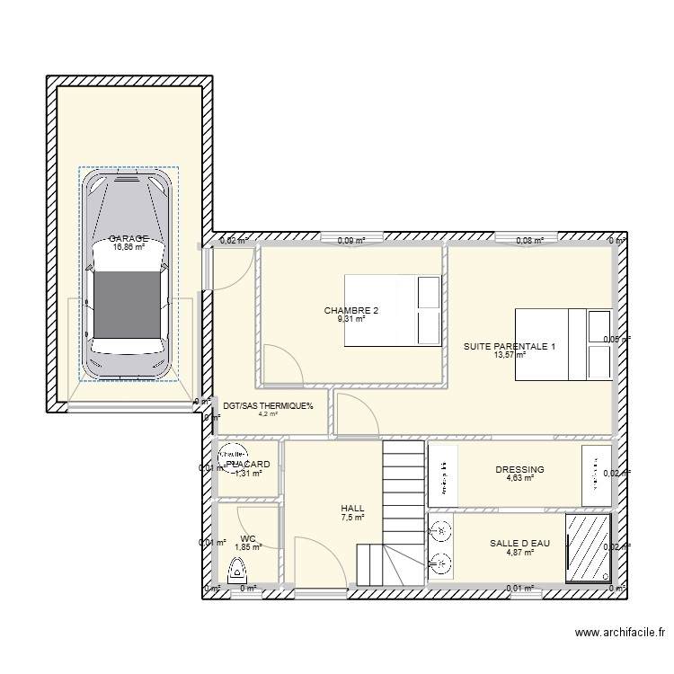 PROJET BARR ALTENBERG HAUT. Plan de 24 pièces et 64 m2