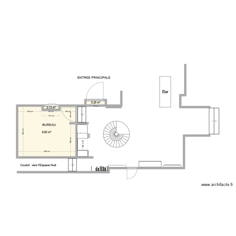 HALL D'ENTREE SARRAS. Plan de 0 pièce et 0 m2