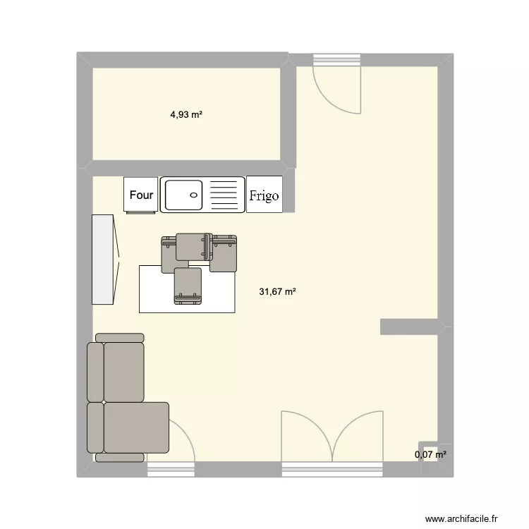 maison. Plan de 3 et 37 m² maison. Plan de 3 et 37 m²
