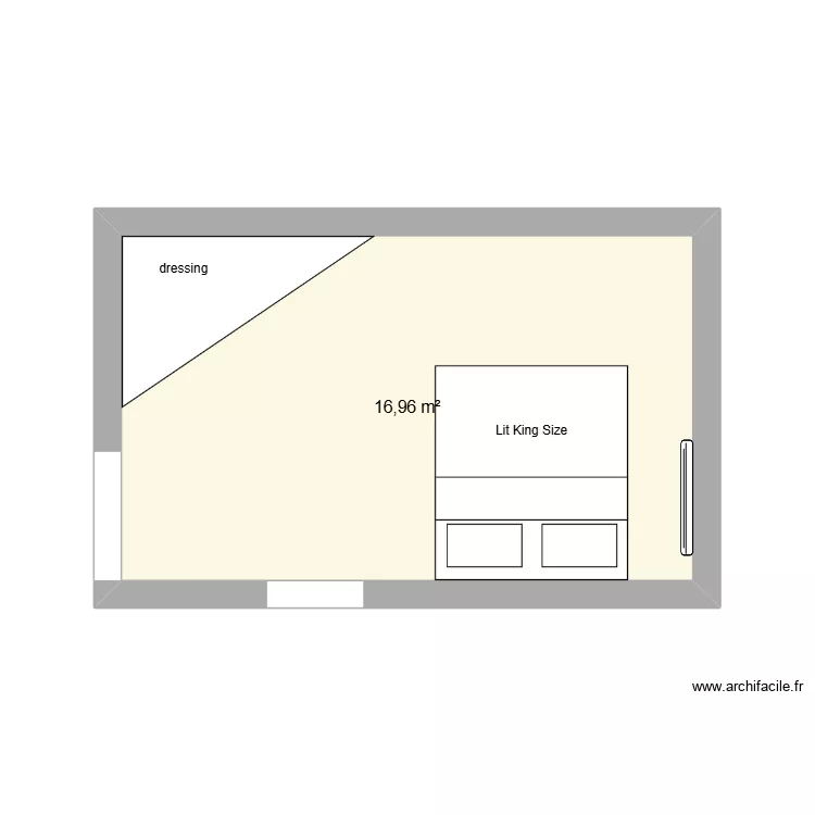 chambre bas. Plan de 