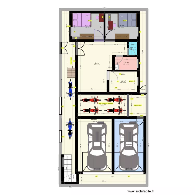 JPGF1. Plan de 9 et 135 m² JPGF1. Plan de 9 et 135 m²