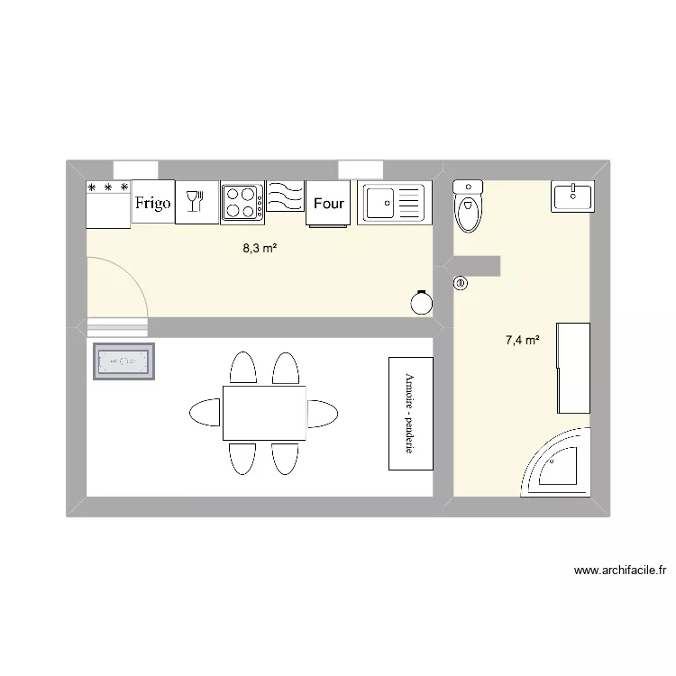 Ambre & Mila. Plan de 