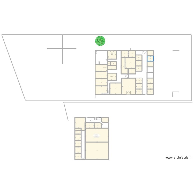 clinic 3. Plan de 42 pièces et 922 m2