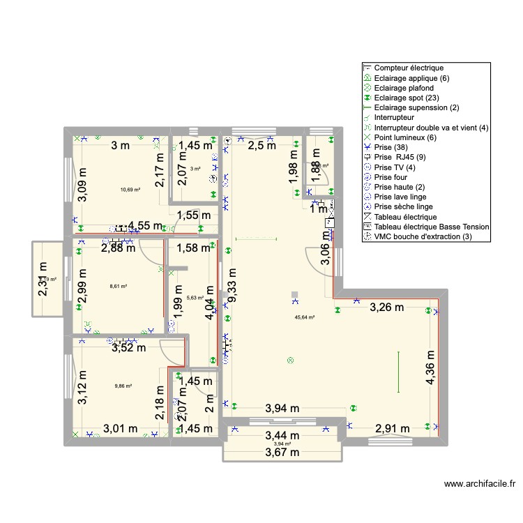 Megeve Grande Fontaine Electricit&eacute;. Plan de 0 pièce et 0 m2