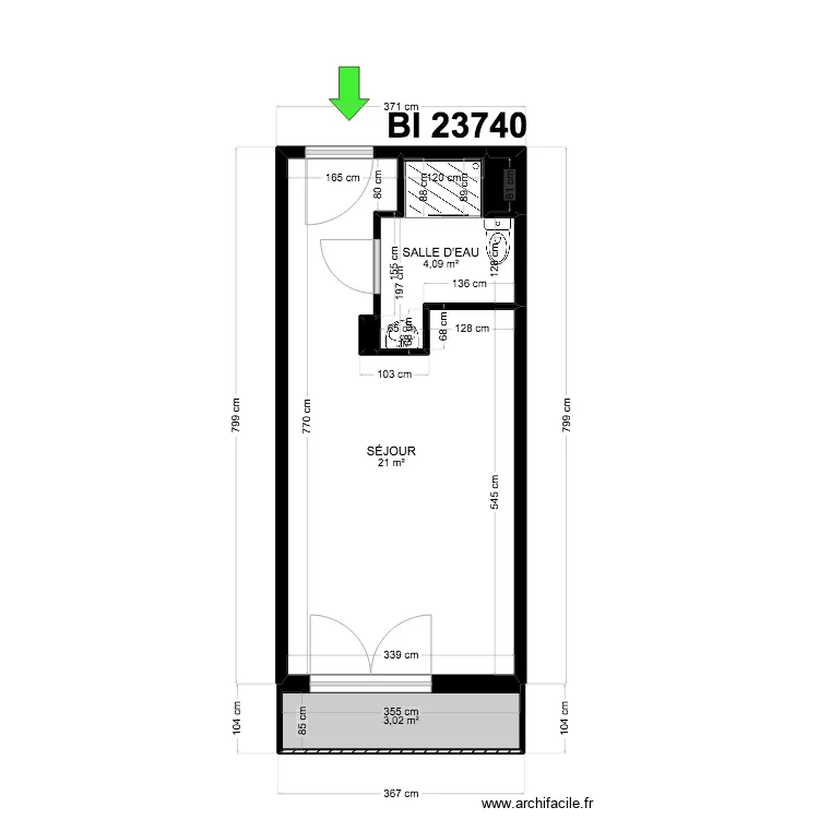 BI 23740. Plan de 