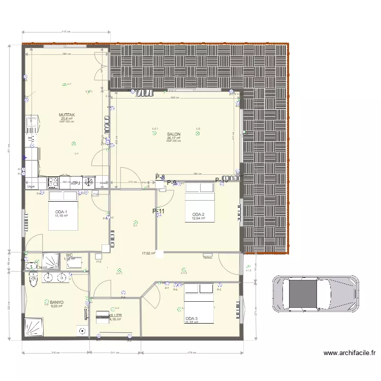 Musa k&ouml;y mutfak . Plan de 