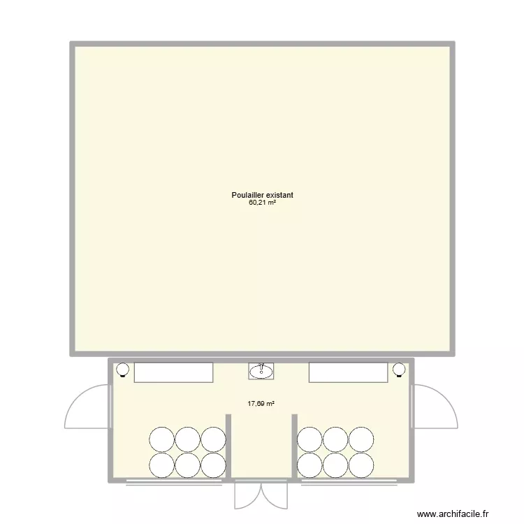 sas sanitaire. Plan de 2 Pièces et 78 m² sas sanitaire. Plan de 2 Pièces et 78 m²