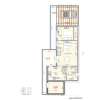 Plan avec abri de jardin