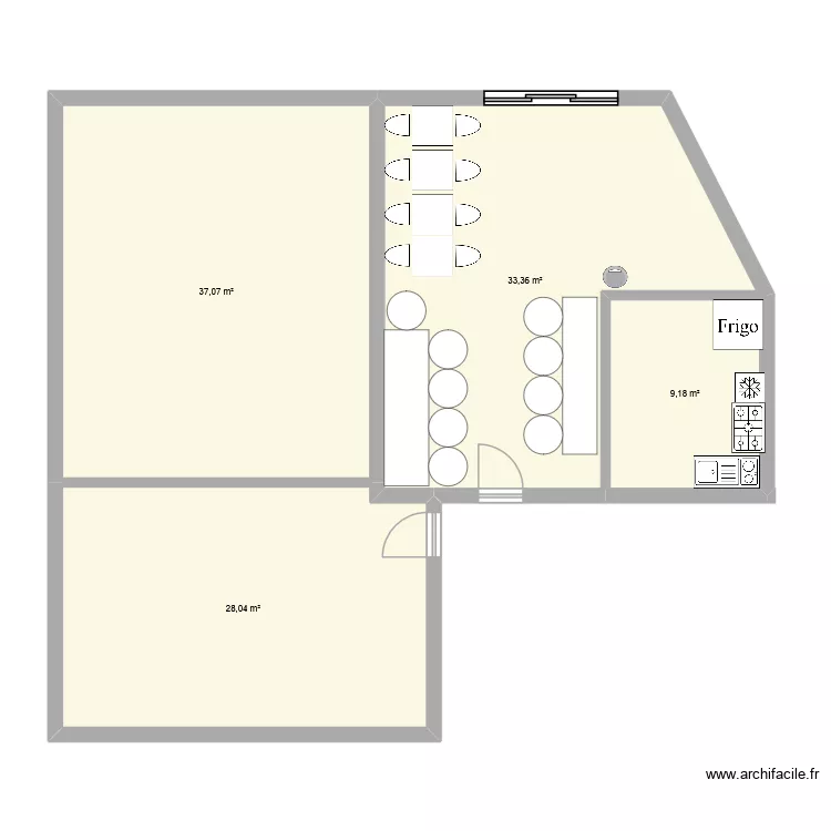 GARE. Plan de 4 et 108 m² GARE. Plan de 4 et 108 m²