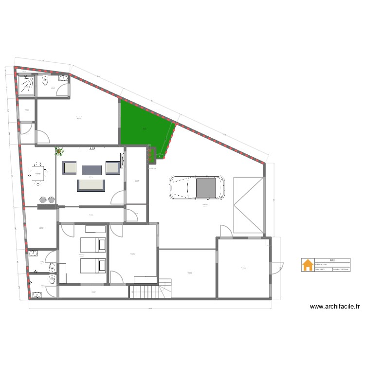 Hounmass&egrave; 3. Plan de 0 pièce et 0 m2