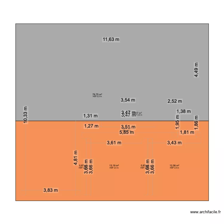 ETAGE 2.1. Plan de ETAGE 2.1. Plan de