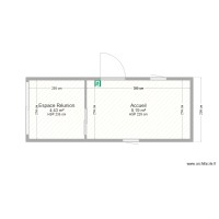 Bureau avec stockage - 14m²