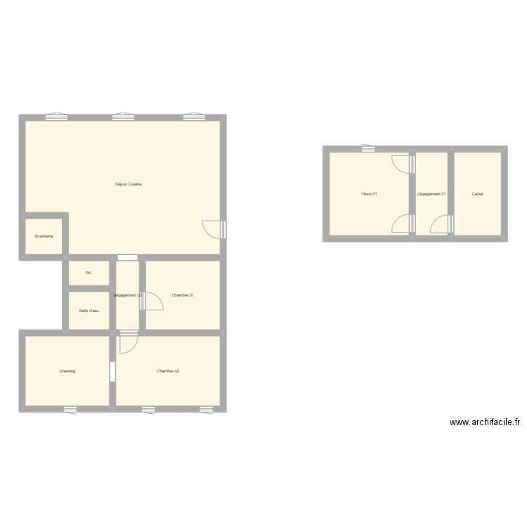 350601939. Plan de 11 pièces et 124 m2