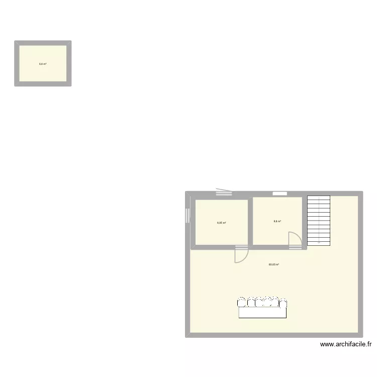 Plan. Plan de 4  et 108 m²
