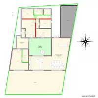 plan Fabrice v cible alleg&eacute; 4 chambres