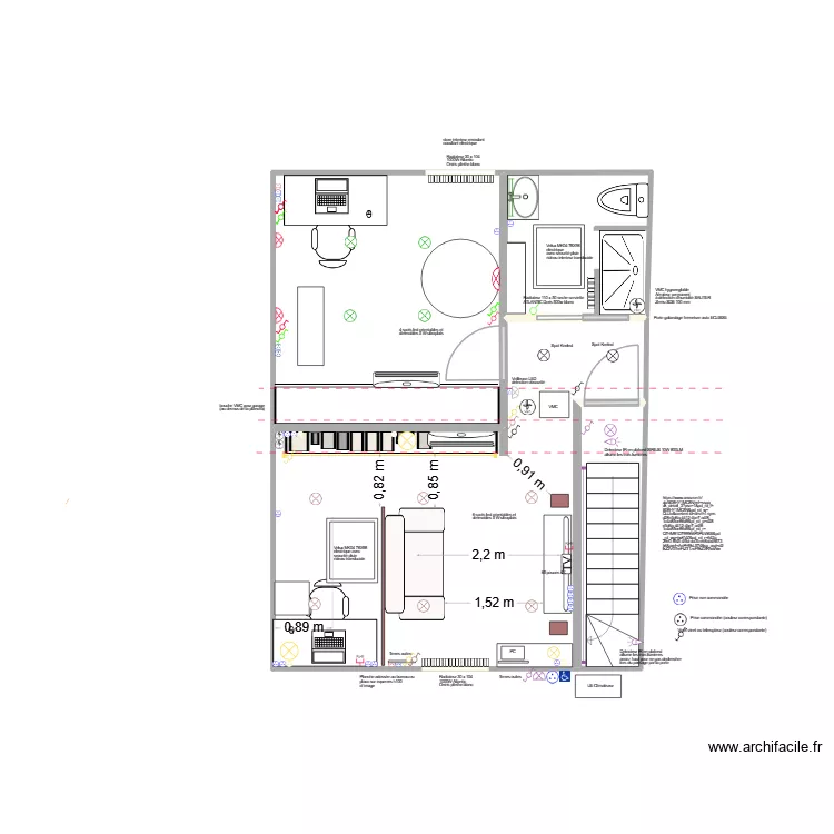Sol 3: Salons + SDB velux. Plan de 4 et 41 m² Sol 3: Salons + SDB velux. Plan de 4 et 41 m²