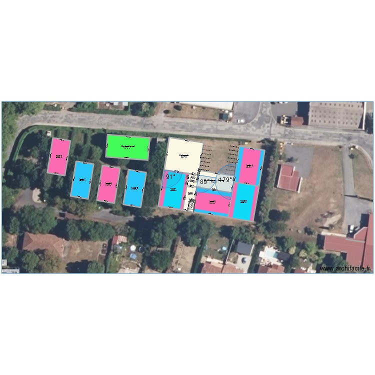 Projet Padel. Plan de 0 pièce et 0 m2
