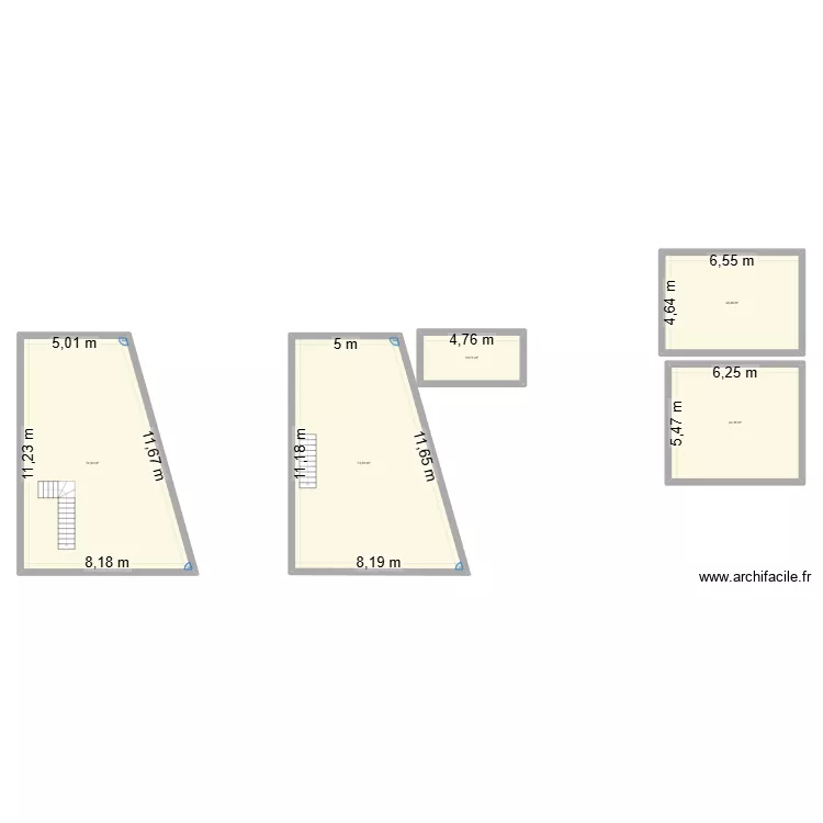 maison sainte marie village. Plan de 5  et 223 m²