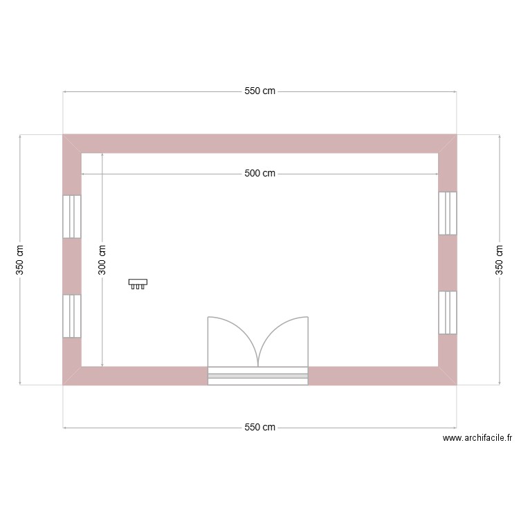 Sylvie. Plan de 1 pièce et 15 m2