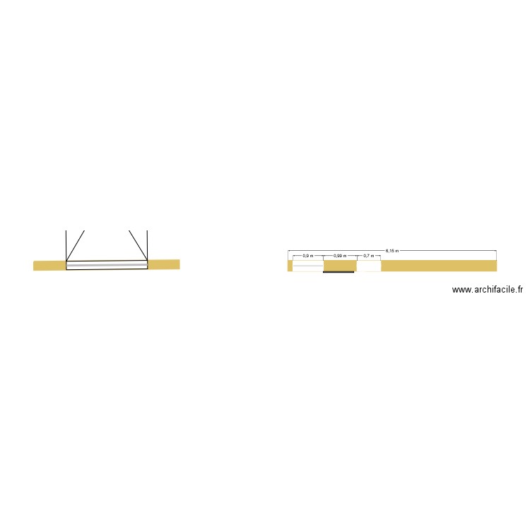 Façade. Plan de 0 pièce et 0 m2