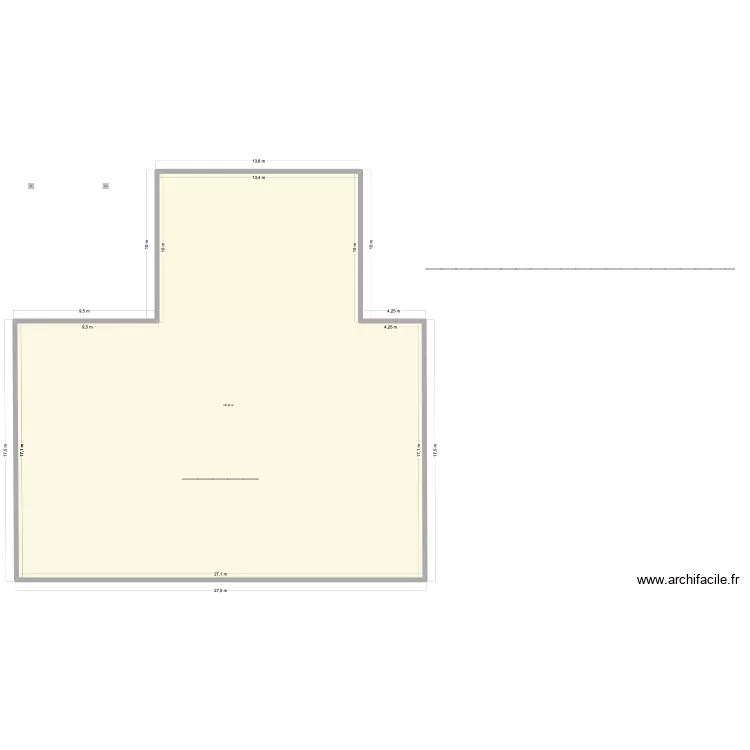 BROUILLON. Plan de 1  et 598 m²