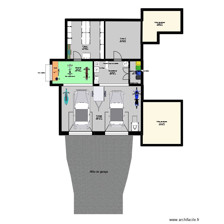 Rapha 3. Plan de 32 pièces et 350 m2