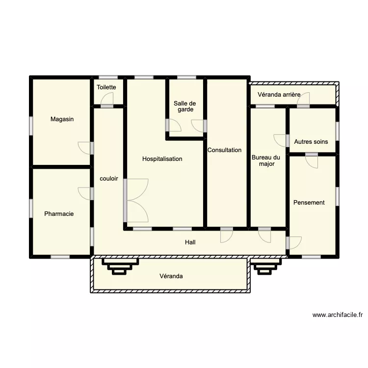 Dispensaire du CS de Possotome. Plan de 