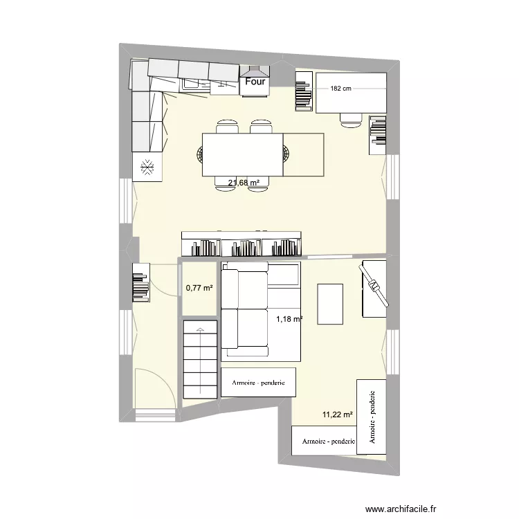 F3 Pasteur Duplex. Plan de 