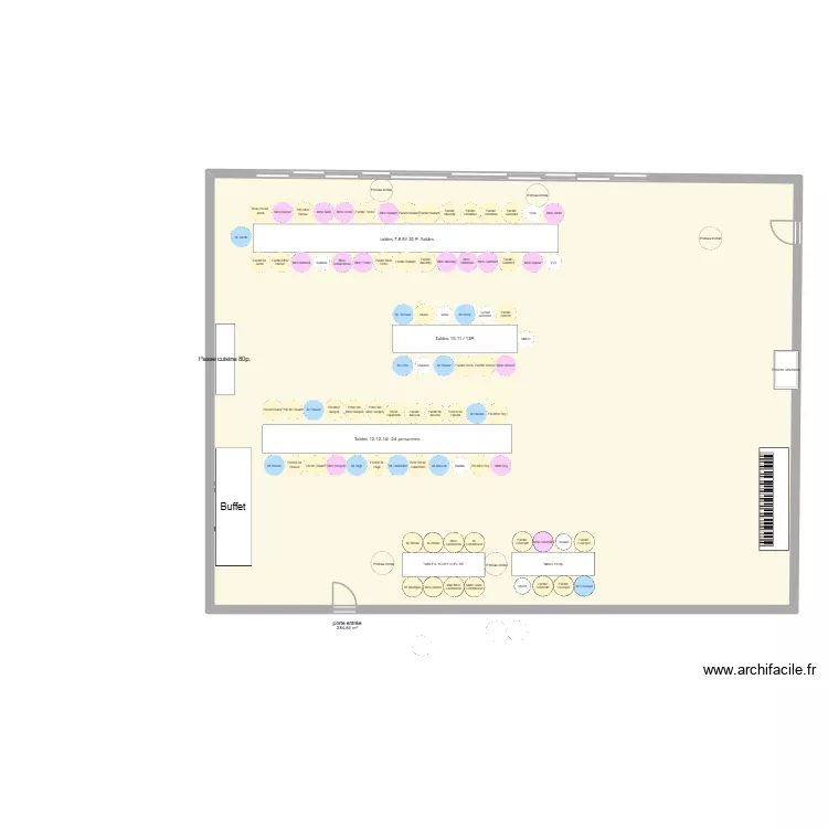 Plan de table g&eacute;riatrie f&ecirc;te de no&euml;l 2025 2. Plan de 1  et 285 m²