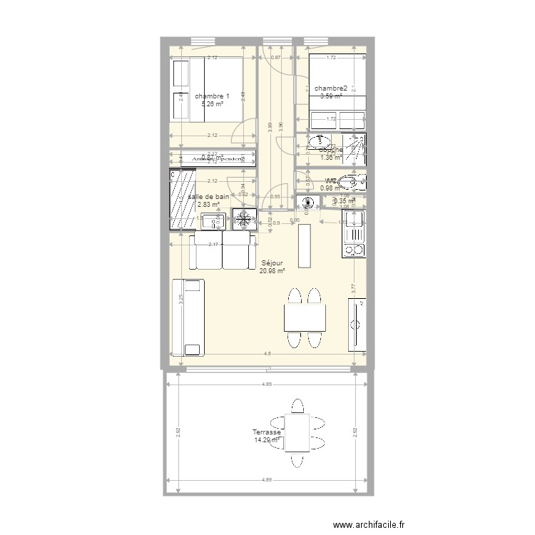 cap esterel 3308 2024 2. Plan de 9 pièces et 51 m2