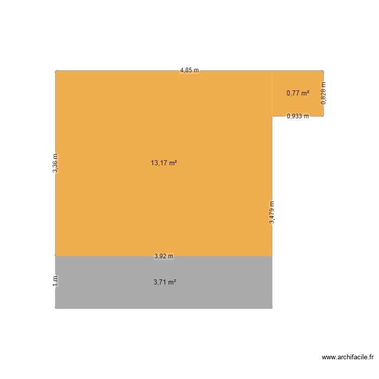 Terrasse B1. Plan de 0 pièce et 0 m2