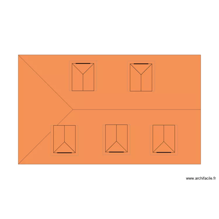 Toiture. Plan de 