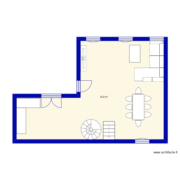 salon. Plan de 0 pièce et 0 m2