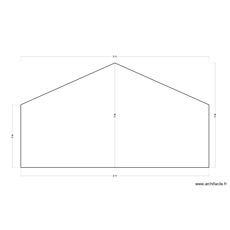 facade droite. Plan de 