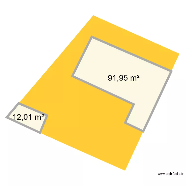 ARGEL&Egrave;S. Plan de 2  et 104 m²