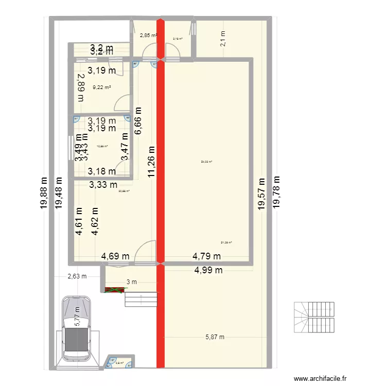 plan 3. Plan de 10 Pièces et 170 m² plan 3. Plan de 10 Pièces et 170 m²