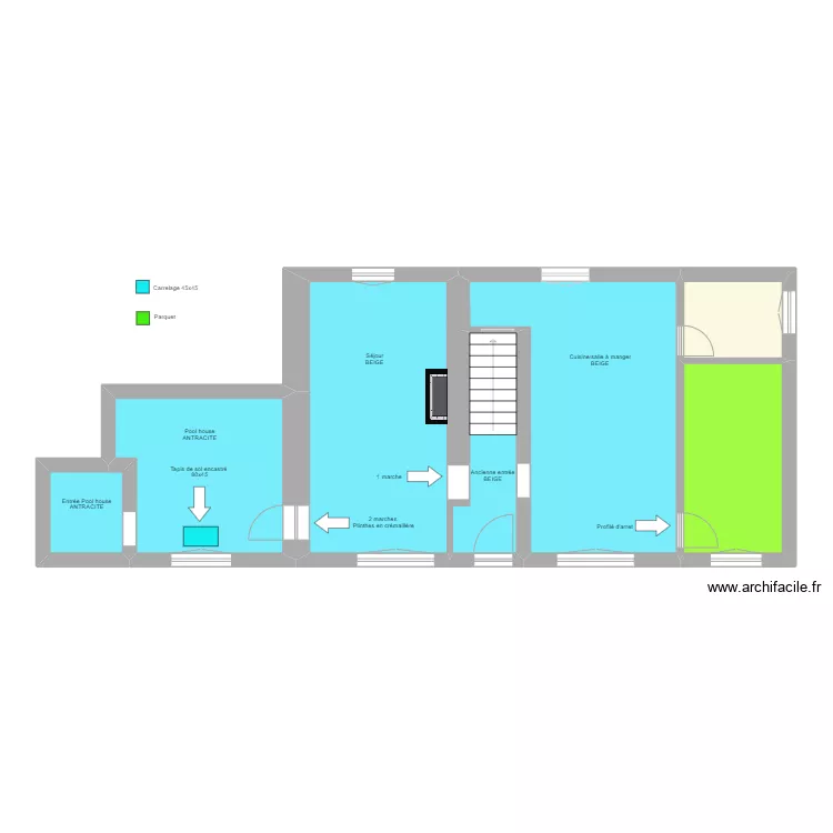 Valencogne - Carrelage. Plan de 