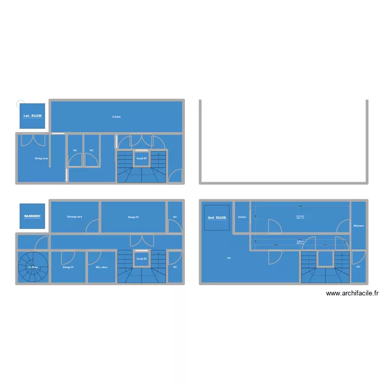 Braco Shadowrun. Plan de 26  et 131 m²