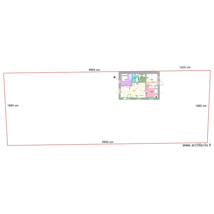 Maison Perrine. Plan de 0 pièce et 0 m2